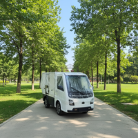 Mini camion électrique Runhorse avec boîte de refroidissement, vitesse maximale de 80 km/h, autonomie de 270 km, efficace pour le transport d'aliments frais