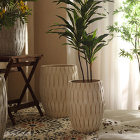 Étage élevé grand rétro extérieur magnésium boue Pot de fleur Kit cour salon balcon Fortune arbres plantes vertes décoration