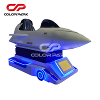 Coloré amusant nouvelle vente chaude avion réalité virtuelle machine de jeu machine d'arcade VR simulateur de vol pour centre de jeux