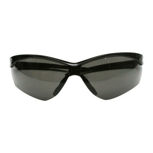 แว่นตานิรภัยแบบไม่มีขอบพร้อมกรอบสีดำเลนส์สีเทาและเคลือบป้องกันรอยขีดข่วน/ป้องกันหมอก250จุดที่10126 - Product Image 4