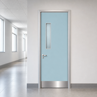 Porte coupe-feu moderne en MDF, porte intérieure ignifugée en panneaux de fibres à haute densité pour les projets d'hôtels, d'appartements et de bureaux