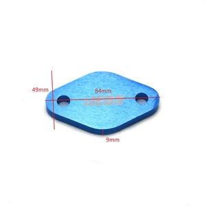 Plaque aveugle EGR JEGS en alliage d'aluminium bleu pour Isuzu D-Max 1.9L 12-22, couvercle de soupape d'échappement - Product Image 3