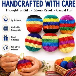 USA Flag Hand-Made Knitted Footbag Sack for Adults Professional Stars & Stripes Kick <b>Balls</b> <b>Exercise</b> Bag for Fitness - Product Image 6