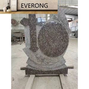 Croix funéraire de style roumain et polonais G664 - Monument simple/double EV05 G664 Rose EV05 EV05 EV05 - Product Image 5