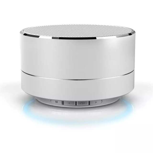 Custom Logo Mini Bluetooth Speaker Metal Wireless Speaker Portable LED Light Speaker Promotional Gift Wholesale for Mobile Phone