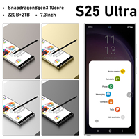 Prix de Gros pour le Nouveau Smartphone Original S25 Ultra 22 Go + 1 To, Écran 7 Pouces, 5G Débloqué, Android 14, Téléphone Mobile avec Processeur Déca-cœur HD