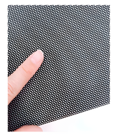 Feuille de couverture de grille de haut-parleur perforée en métal plaque de poinçonnage personnalisée