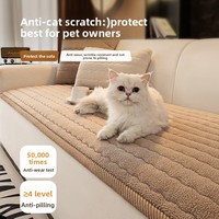 Coussin de canapé en peluche épais Automne Hiver 2025, en tissu Spandex, taille personnalisée, motif de luxe