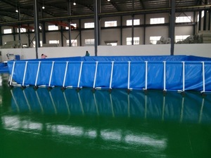 <span class=keywords><strong>Piscine</strong></span> gonflable avec structure en PVC, <span class=keywords><strong>bâche</strong></span> tissée pliable haute résistance, imperméable et robuste - Product Image 5