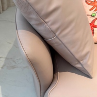 Canapé de détente de style luxueux, canapé simple moderne avec revêtement en cuir, pieds en acier, garantie de 3 ans, utilisation hôtelière et domestique