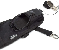 TINYAT Doppelholster-Brusttasche mit Schulterriemen, Verzierungen wie Schleifen, Stickereien, Buchstaben, Ketten, gerafften Schals und Federn