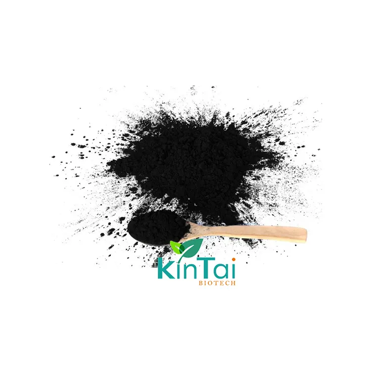 Pigmento negro Carbón de bambú orgánico Polvo de carbón vegetal comestible