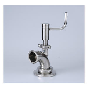 Válvula de Fondo de Tanque Manual de Acero Inoxidable, Sanitaria, Unidireccional, con Codo de Expansión Ascendente, de Instalación Rápida - Product Image 4