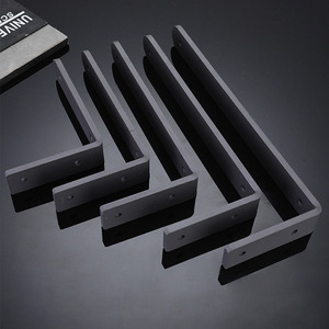 L-Shaped <b>Shelf</b> Support 8mm Thick Matte Baked Paint Cold-Rolled Steel Indoor Storage Rack <b>Bracket</b> - Product Image 3