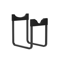 Support de rangement pliable en métal robuste de type vertical pour bouteilles d'eau de 5 gallons, noir, pour utilisation en cuisine