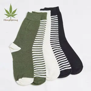 HempSpring Hemp Socks plain knitted Organic cotton womens socks Bacteriostatic breathable Daily Socks