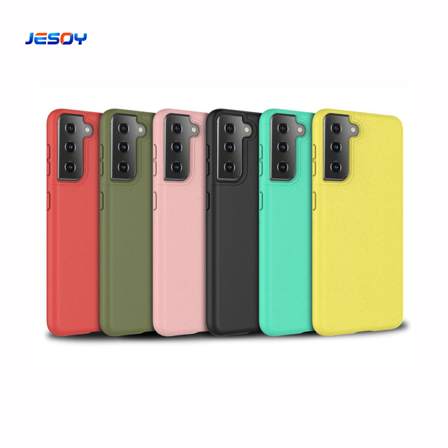 Recycle Biodegradable Eco Friendly Smartphone Shockproof S22 Ultra Wheat Straw Phone Case for Samsung