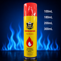 Vente en gros usine : Recharge de gaz butane OEM haute pureté 200 ml pour tous types de briquets rechargeables et de torches