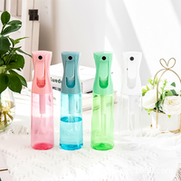 Flacon Vaporisateur Brumisateur en Plastique 200 ml 300 ml, Pulvérisateur d'Eau à Gâchette pour Salon de Coiffure et Barbiers, Bouteille à Brouillard Fin en Continu