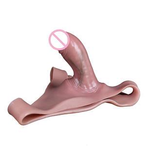 Celana dalam silikon tanpa bintang Lesbian Penis realistis buatan Ditto tali - Product Image 5