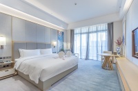 Ensemble de meubles de chambre à coucher en bois simple et luxueux, suite de chambre à coucher king size pour hôtel 5 étoiles