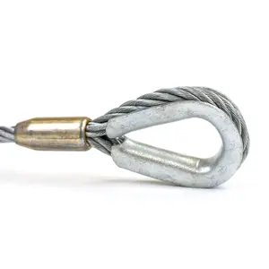 Pabrik langsung kawat tali trimble 2.5 mm-28 mm kabel thimble tahan lama