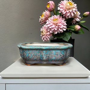 Macetas de Cerámica Modernas con Forma Floral, Ecológicas, Esmaltadas, para Bonsái, Plantas de <span class=keywords><strong>Interior</strong></span>, Macetas de Lujo - Product Image 3