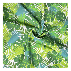 ファクトリーアウトレットグリーントロピカルデザインデジタルカスタマイズヘビー級100% コットンプリント生地キャンバスとして家庭用テキスタイル - Product Image 5