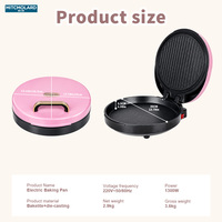 Nouvelle Arrivée Grille-sandwich Électrique d'Intérieur Antiadhésive à Thermostat Réglable, Chauffage Double Face, Écologique et Légère pour la Maison