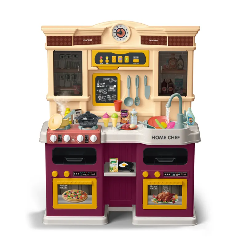 Nuovi giocattoli di plastica per bambini Set da cucina Set da cucina giocattoli per bambini armadio finta cucina Set da gioco giocattolo per la casa dei bambini