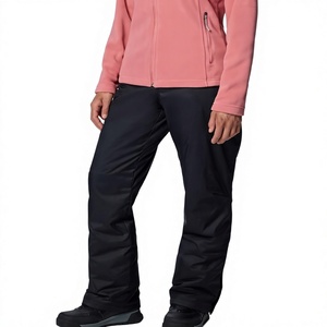 Pantalon de ski imperméable noir pour femme avec fermeture à boutons et technologie Gore-Tex - Product Image 1