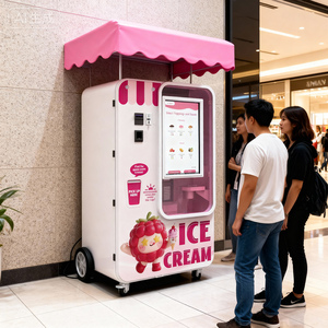 Nouvelles machines à glace Sundae <span class=keywords><strong>Robot</strong></span> en promotion – Distributeur de crème glacée, machine à froyo, petit appareil à smoothies - Product Image 5