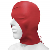 Masques de tête en caoutchouc naturel noir faits à la main, unisexes, masques à capuche intégrale, masques de mode, masques de cosplay adaptés