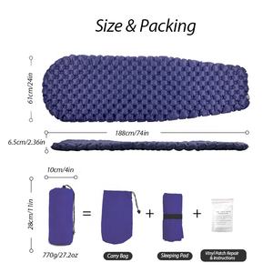 Portátil ultraligero de senderismo al aire libre Mat inflable mochila camping mat boquillas dobles dormir <span class=keywords><strong>pad</strong></span> - Product Image 5