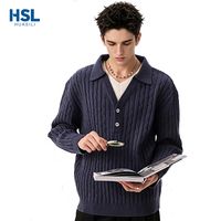 Großhandel Neue Produkte Stilvoller Gestrickter Körperbetonter Vielseitiger Hochwertiger Herren-Freizeitpullover Schnelltrocknend Atmungsaktiv für