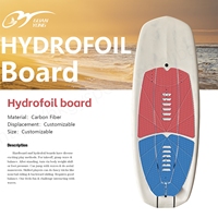 Tabla de Foil Inflable de Fibra de Carbono, Resistente al Agua Salada, Ligera y Duradera, Personalizada OEM, para Deportes Acuáticos, SUP, Paddle, Kitesurf