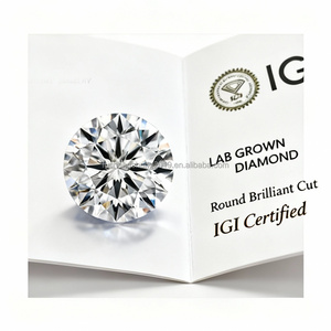 Diamant de laboratoire cultivé de 1 carat, taille brillant rond, couleur D incolore, pureté VVS1 VVS2 - Product Image 3