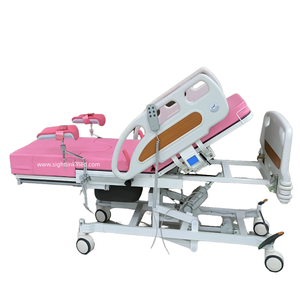 Chaise d'accouchement gynécologique universelle pour hôpital, table d'accouchement électrique avec roulettes - Product Image 5