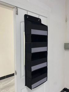 Sac de rangement mural 4 niveaux pour vêtements, design élégant, à suspendre sur la porte, idéal pour les dortoirs universitaires et les salles de bain. - Product Image 6