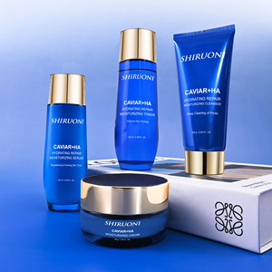 Ensemble de soins du visage pour femmes, caviar, nettoyage en profondeur des pores, hydratation longue durée, blanchiment, éclaircissement, biologique, végétalien, OEM ODM - Product Image 6