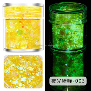 Scintillante olografico grosso Glitter a lunga durata Private Label Face Glitter Glow in Dark Body Glitter Gel - Product Image 4