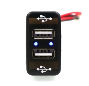 Cargador de Coche con Doble Interfaz USB para TOYOTA Hilux <span class=keywords><strong>VIGO</strong></span> Corolla Yaris Reiz, para Smartphones y GPS - Product Image 5