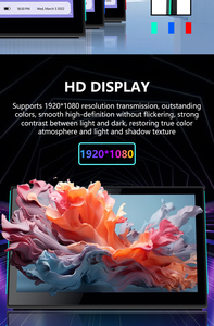 New Smart Home 10 <b>Point</b> Touch Screen Display POE Power Conference Tablet Four Side <b>Lights</b> Meeting Room Display Android 8.1 - Product Image 4