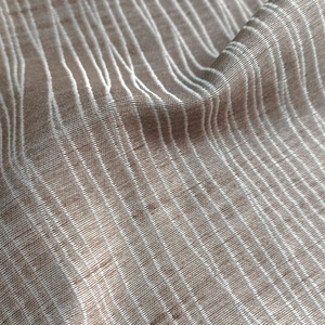 Lujo europeo 100% poliéster tul bordado cortina transparente tela estampado arrugado gasa diseños Blackout dormitorio sala de estar - Product Image 2