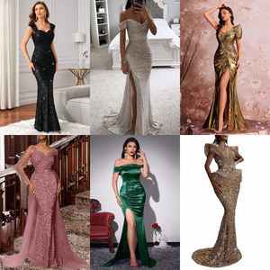 Nouvelle <span class=keywords><strong>Robe</strong></span> de Soirée 2026 en Satin Couleur Unie, Coupe Slim, Taille Haute, Col en V, Qualité Supérieure, Prix de Gros Bas - Product Image 5