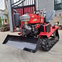 Tracteur agricole multifonctionnel à chenilles 25-35 CV, le plus vendu en usine, pour vergers, avec fonction de désherbage