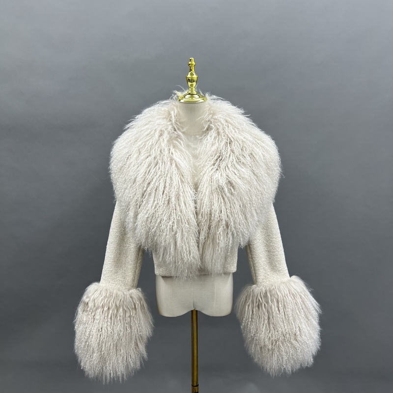 Janefur Luxury Casual Female Winter Lamb