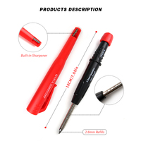 Jeu de Crayons en Bois pour Machines de Construction / Outil de Traçage Idéal pour Charpentier, Crayon de Menuisier et Outils de Charpenterie