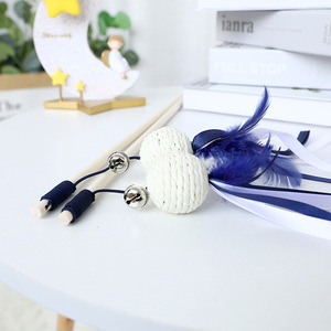 Juguetes para Mascotas al por Mayor, Nuevo Estilo, Varita Azul para Gatos con Plumas, Juguetes Interactivos para Gatos, Juguete de Movimiento Interactivo - Product Image 6