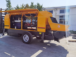Camion pompe à béton sur remorque HBTS80, pompe à béton sur remorque robuste, conception résistante à l'usure - Product Image 3